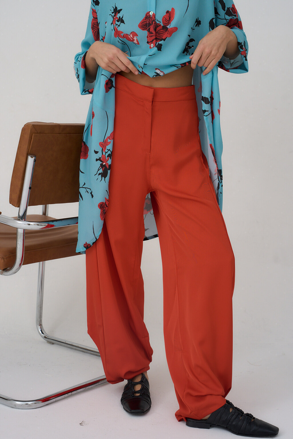 Pantalon Cecilio naranja2